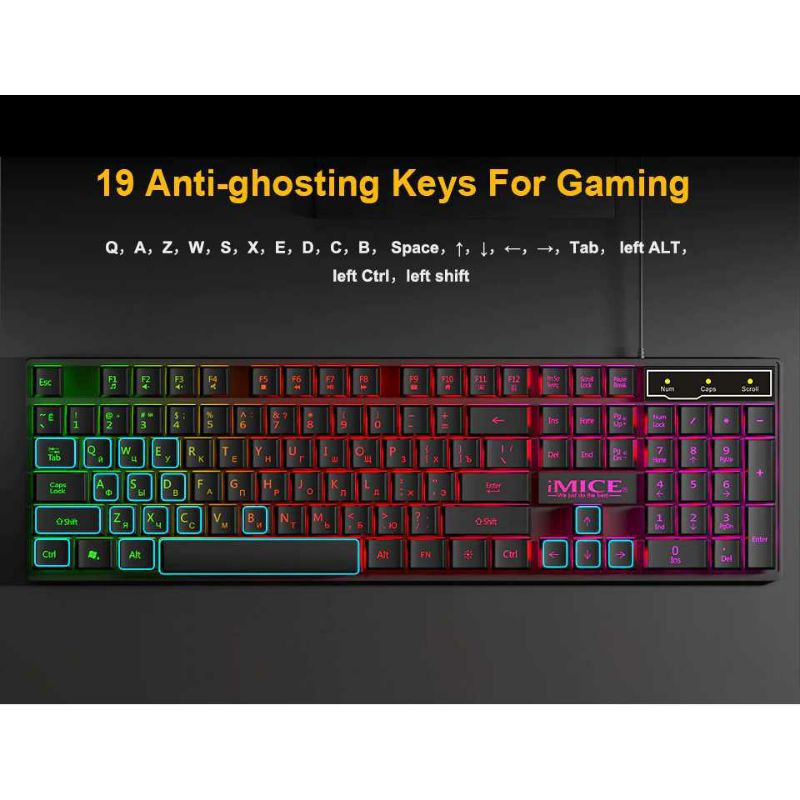 iMice Gaming Keyboard RGB Backlit Gaming Murah Terbaik