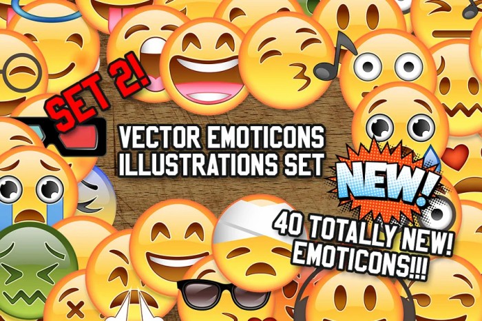36 Vector Emoji Illustration Set - Vector Designs