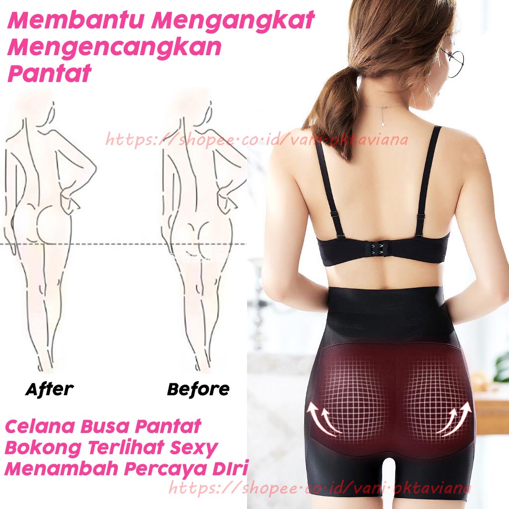 Celana Dalam Busa Pantat CD Busa Pantat Palsu Butt Lifter Panties Celana Pantat Pembesar Bokong