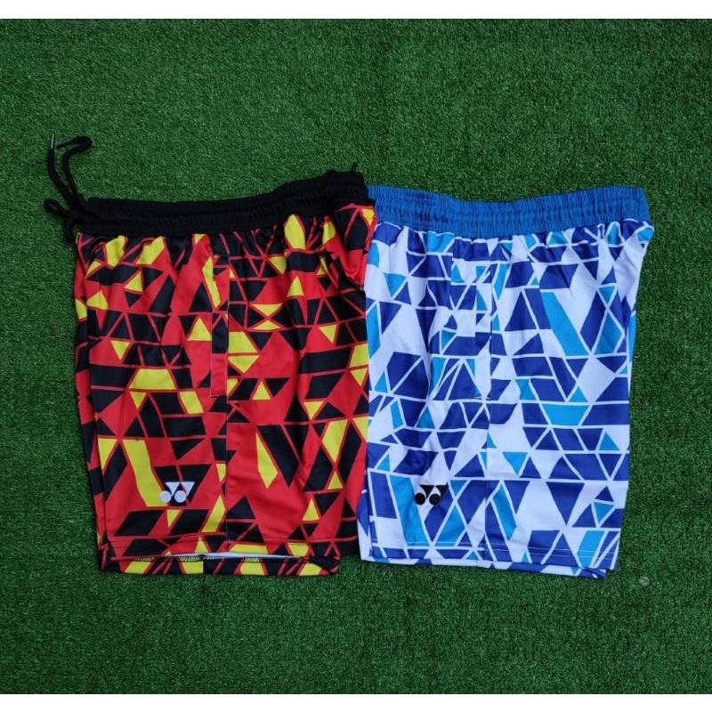 Celana Badminton Yonex 003 Merah Biru Grad Ori Import Celana Bulutangkis Yonex murah Celana pendek o