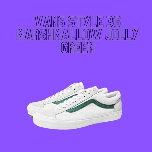 VANS STYLE 36 MARSHMALLOW JOLLY GREEN