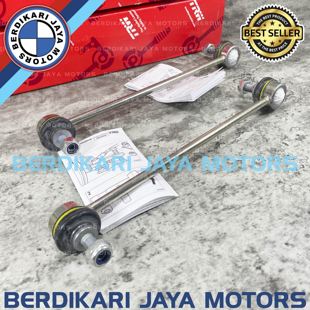 LINK STABIL STABILISER STABILIZER DEPAN SWING SUPPORT ROLL BAR LINKS KANAN / KIRI BMW E46 MERK TRW H