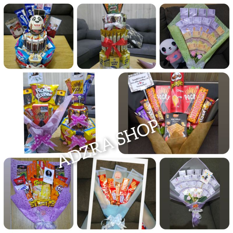 

buket snack, cake snack, buket money