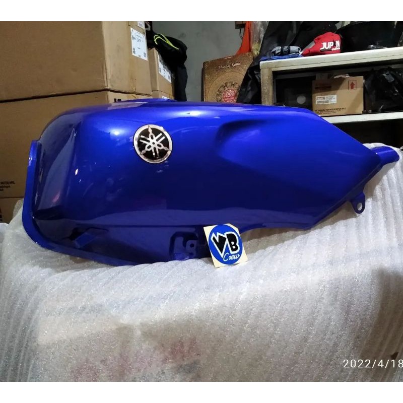 Tangki yamaha scorpio kotak Biru polos