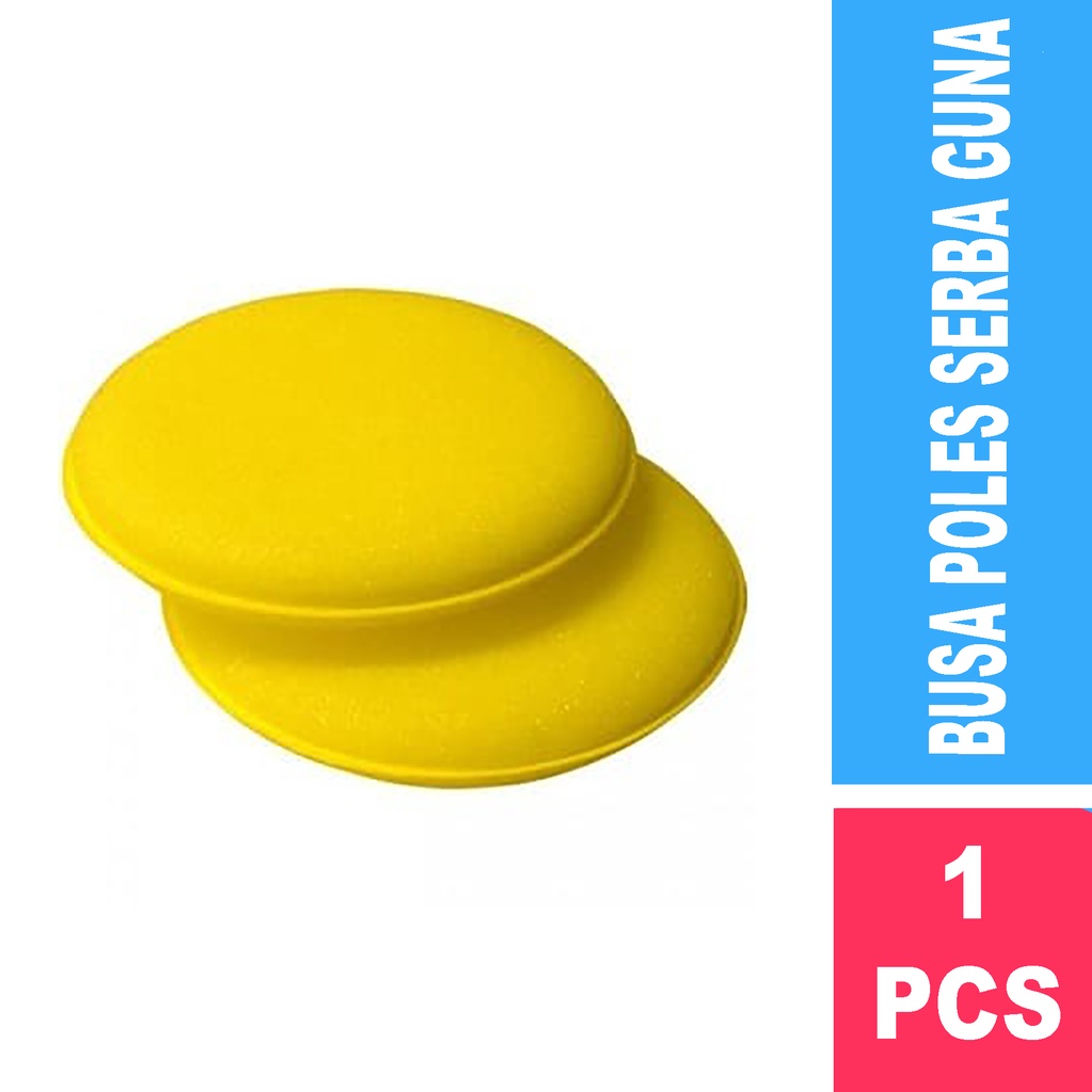 Bisa COD Applicator Pad Flat Busa Poles Model Rata untuk Waxing Mobil Motor Sponge Applicator Wax Pad Import