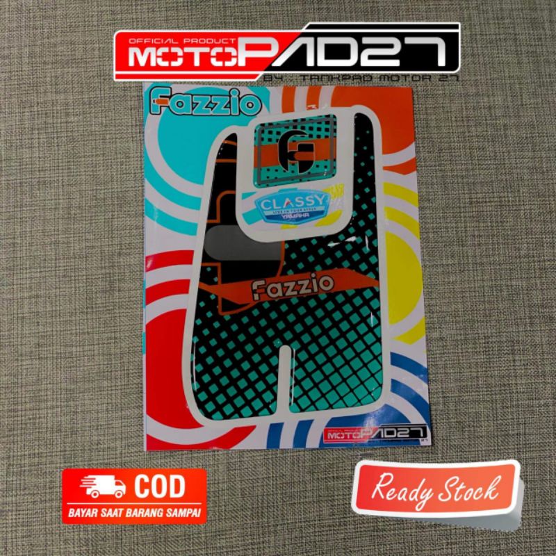 Motopad27 Sticker stiker resin bagian laci Yamaha Fazzio Premium