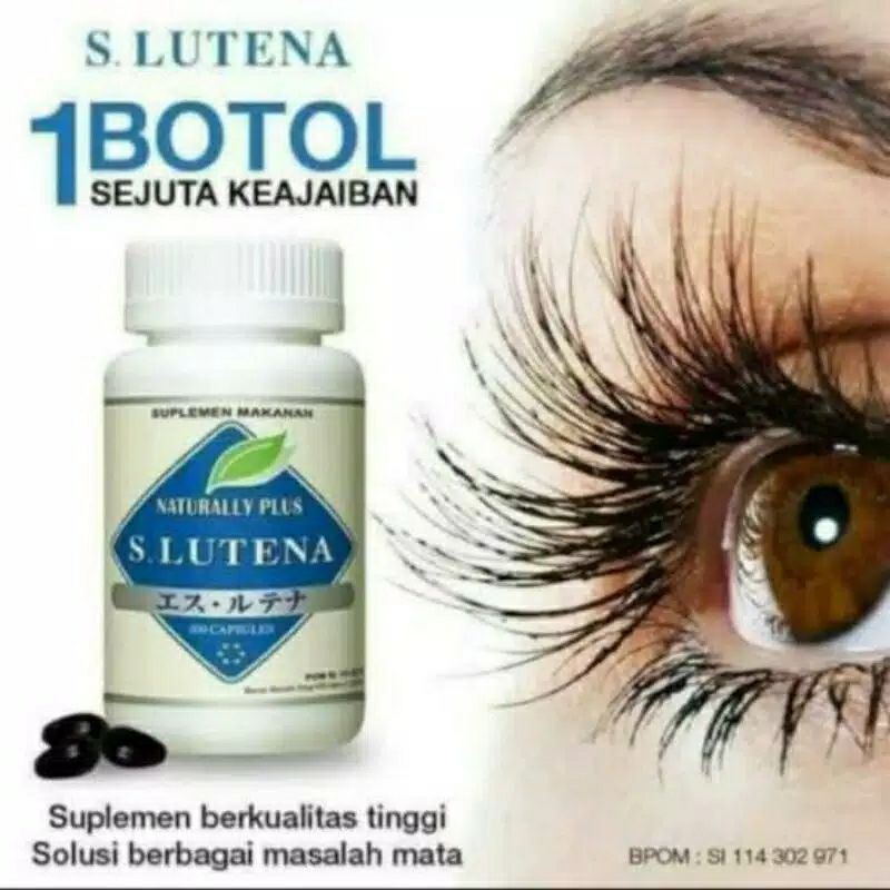 SLUTENA S LUTENA NATURALLY PLUS ASLI 100% ORIGINAL OBAT MATA AMPUH AMAN