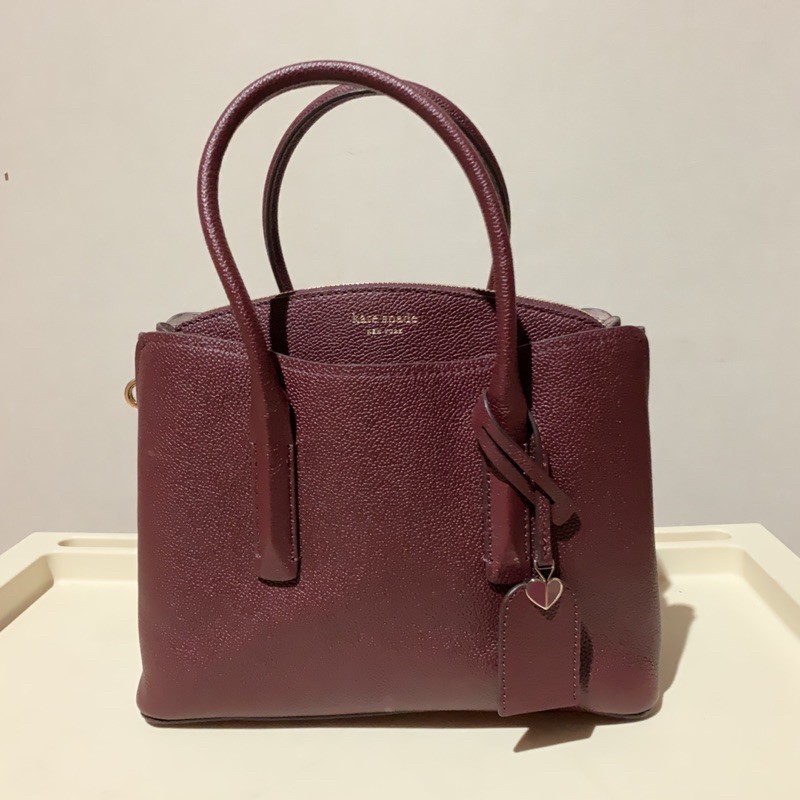 Kate Spade Margaux Medium Satchel Cherrywood AUTHENTIC
