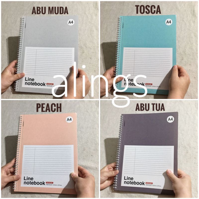 

Ruled Line Notebook A4 Buku Tulis Catatan Kuliah Jurnal Garis Pinggir Hard Cover