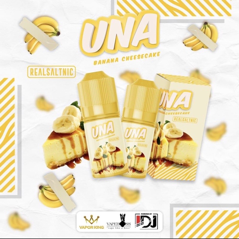 UNA BANANA STRAWBERRY CHEESCAKE SALTNIC SERIES  30ML - AUTHENTIC