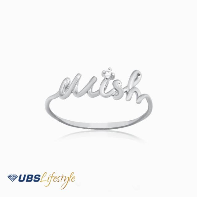 CINCIN EMAS PUTIH UBS LINEA WISH LIMITED EDITION - 750 PUTIH - CC15467