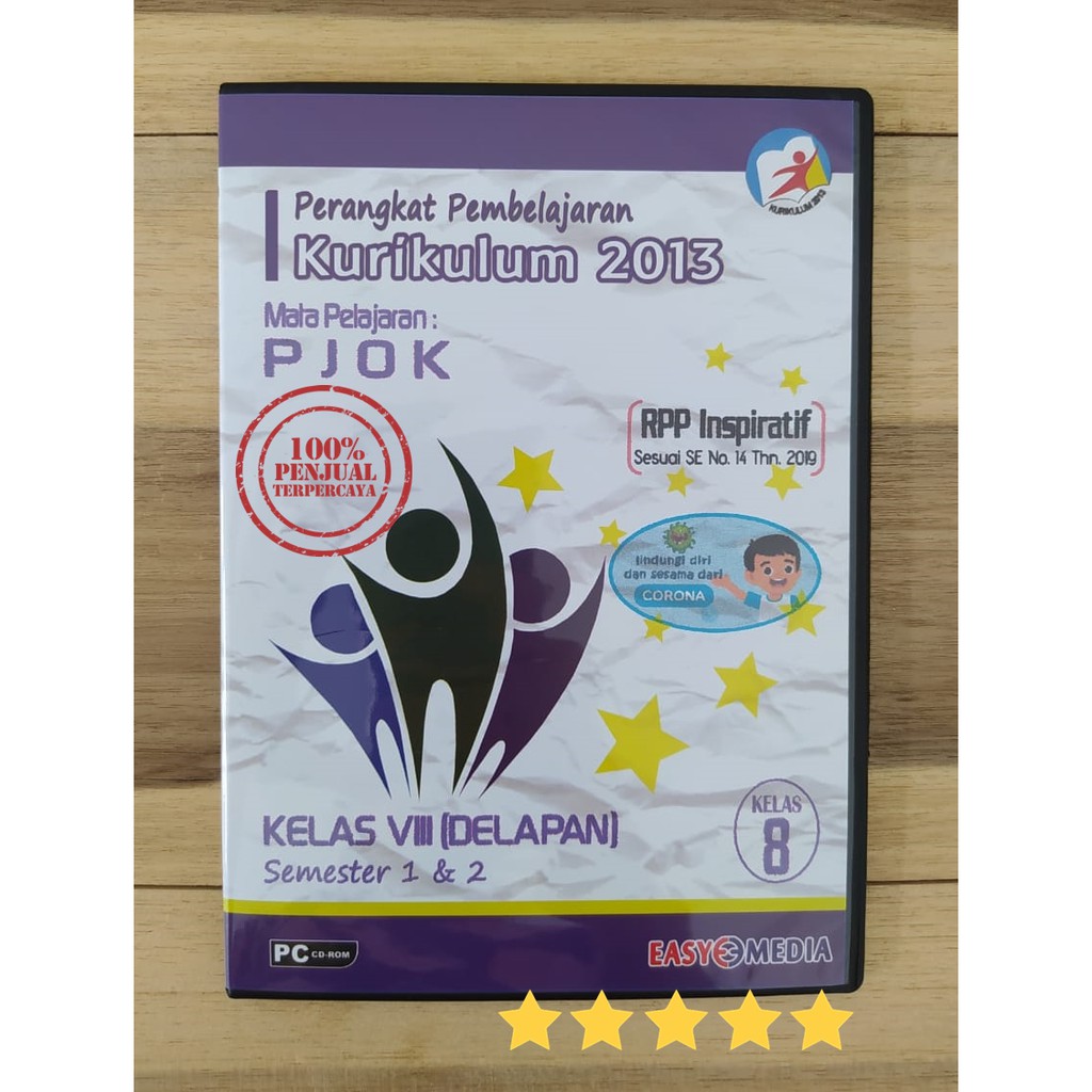 Jual CD RPP Satu Lembar SMP MTs Kelas 8 - VIII Mapel PJOK Revisi 2020 ...