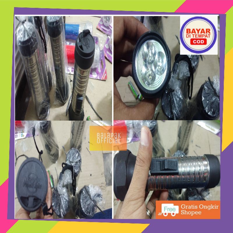 SENTER LED MULTIFUNGSI / SENTER LED SUPER TERANG KUALITAS PREMIUM