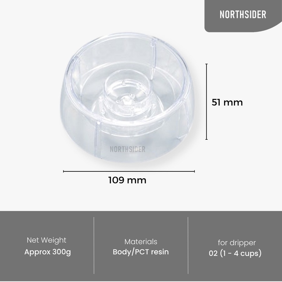 HARIO V60 DRIP-ASSIST PDA-02-T PLASTIC TRANSPARENT