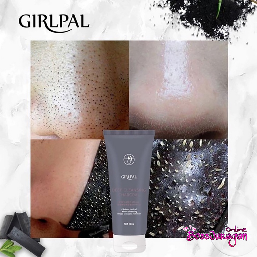 (BOSS) (CUCI GUDANG) [BPOM] GIRLPAL Centella Asiatica Peeling Gel - Aloe Vera Gel - CHARCOAL 100GR
