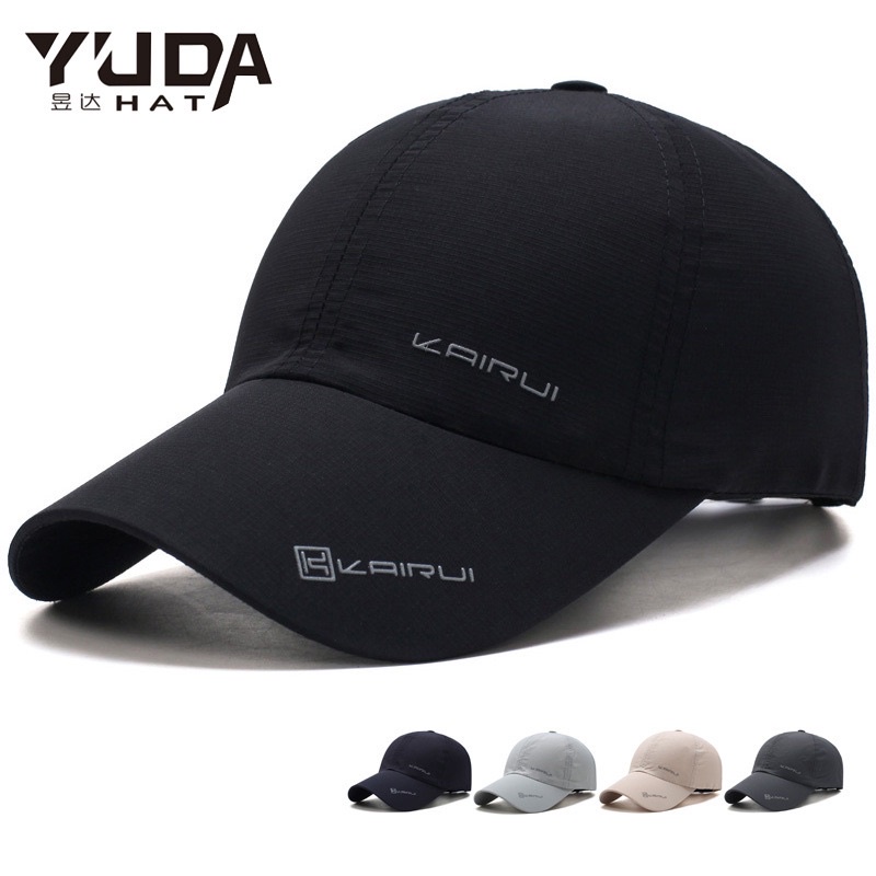 Topi Baseball Pria Quick Drying Cap Topi Outdoors Topi Kairui