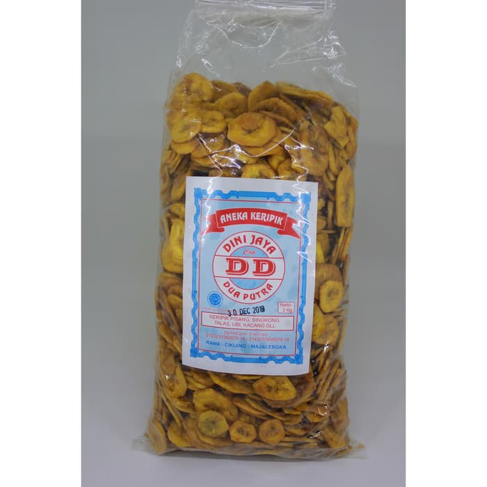 

Snack Cemilan Keripik Pisang Manis Merek DD