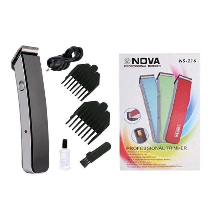 Nova NS-216 Charge Cukur Rambut Hair Trimer Clipper