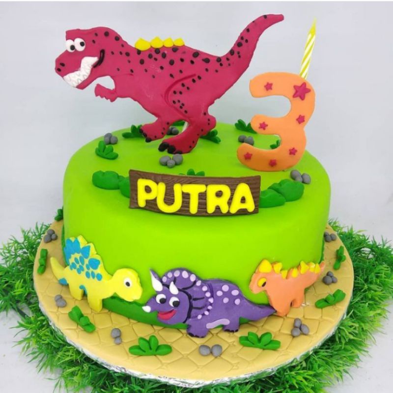 

kue ulang tahun dino