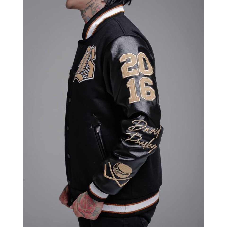 Varsity Jacket HITAM PEKAT Jaket Varsity Pria Premium HITAM full bordir Nascar Varsity Baseball Jacket Vintage Jaket varsiti Jaket varsity baseball