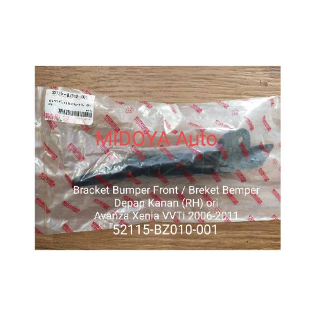 Bracket Bumper Front / Breket Bemper Depan Avanza Xenia VVTi 2006-2011 ori 52115 52116 BZ010
