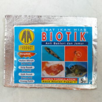 BIOTIK BIRU Obat Ikan Anti Bakteri &amp; Jamur+Obat Stres Karantina TOP***