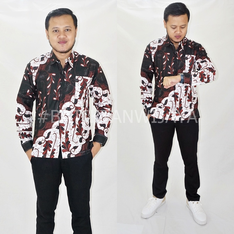 KEMEJA BATIK LENGAN PANJANG || HEM COWOK LENGAN PANJANG || HEM PANJANG PRIA || HEM BATIK PRIA