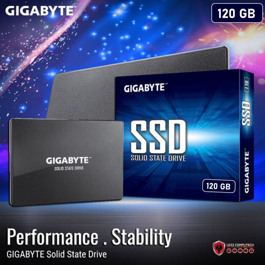 SSD 120GB Gigabyte SSD 120GB SATA III NAND FLASH GARANSI RESMI 3 TAHUN