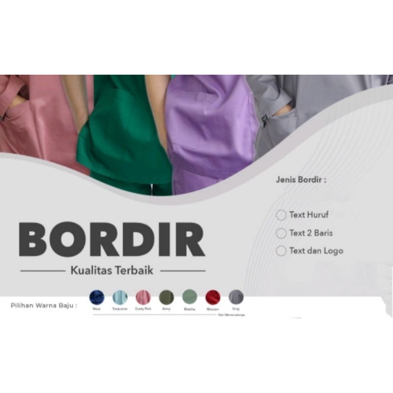 BORDIR NAMA/BORDIR LOGO