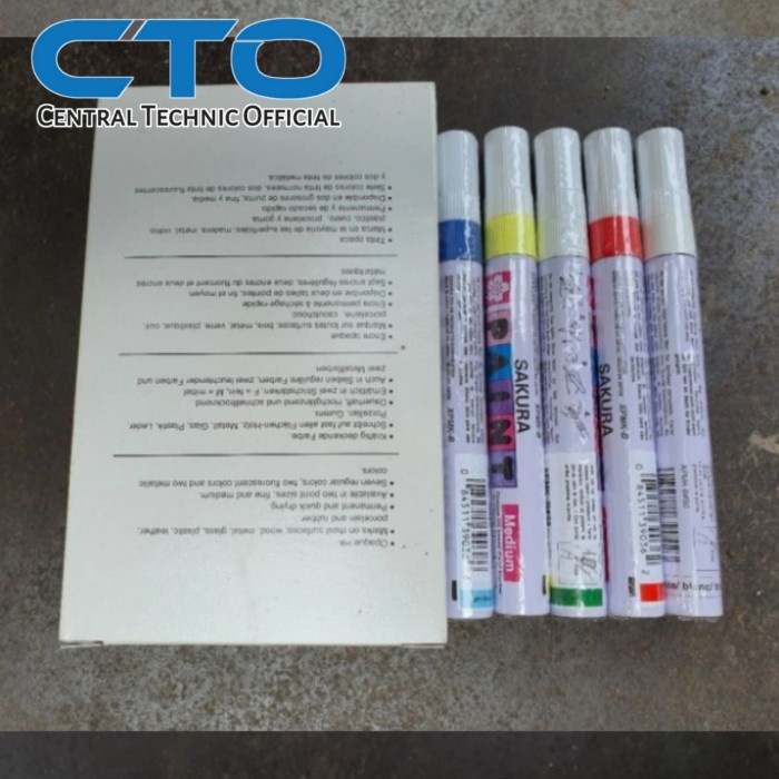 

Eklusif Spidol Permanen Sakura Penanda Besi Model Kocok Oil Base Paint Marker Gilaa!!!