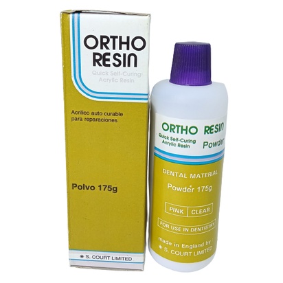 Ortho Resin Powder 175 Gram Bahan Acrylic Gigi Palsu