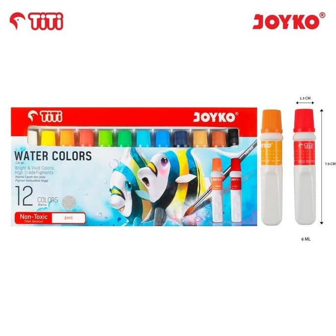 

Water Color Cat Air Joyko Titi Wac-6Ml-12 Warna