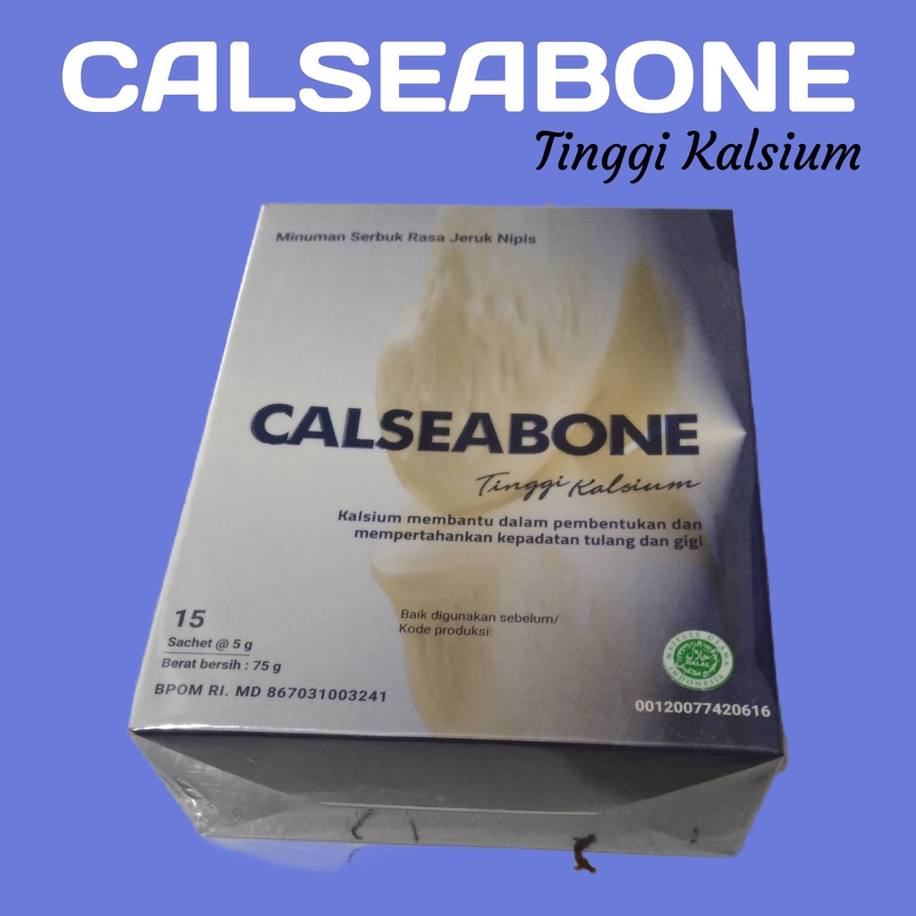 

15 SACHET CALSEABONE #HWI-ORI# CEGAH TULANG KEROPOS