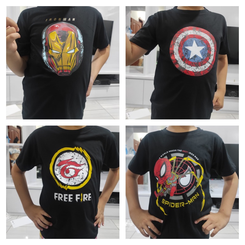 dealshop BAJU KAOS ANAK UNTUK 2-10 TAHUN/KAOS ANAK LAKI LAKI/KAOS ANAK PEREMPUAN/ATASAN ANAK ANAK 2-10TAHUN