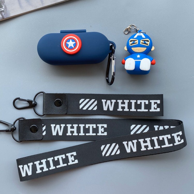 Marvel Case Pelindung Earphone Wireless Bluetooth Bahan Silikon Dengan Boneka Untuk Huawei Freebuds 3i