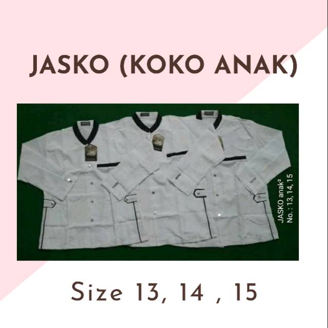 Koko Jasko Anak Jas Koko Anak Size 13 15 Shopee Indonesia