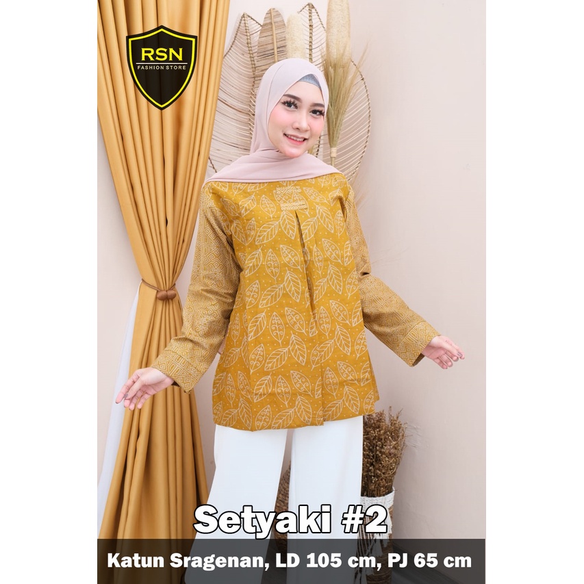 Blouse Batik Model Terbaru Baju Batik Wanita Dewasa Terlaris Batik Modern Murah Setyaki