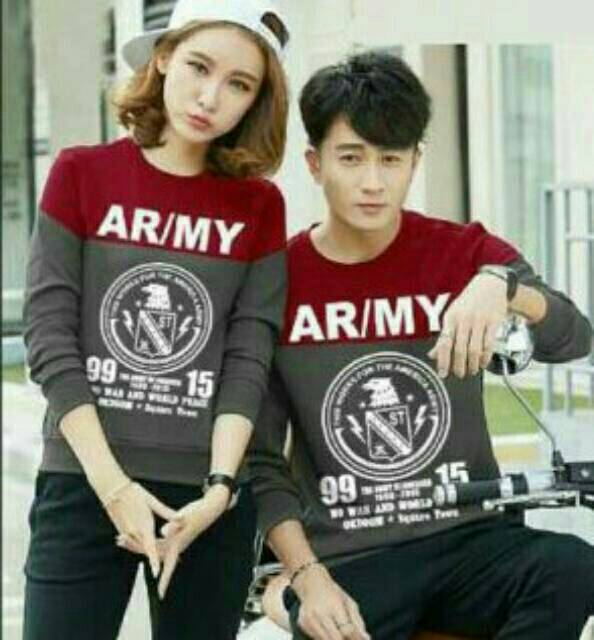 SWEATER COUPLE &quot;ARMY&quot; / SWEATER PASANGAN