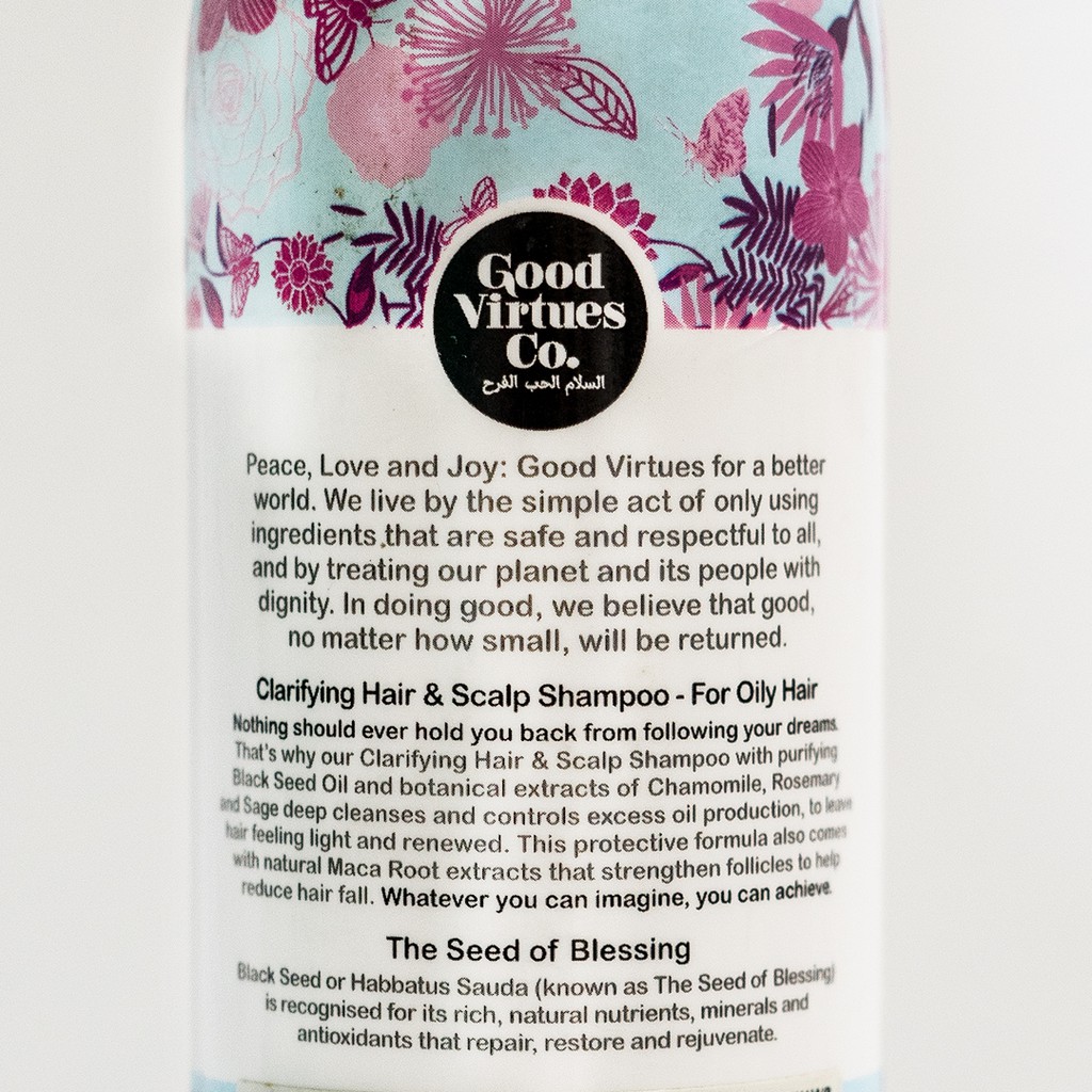 Good Virtues Co Clarifying Hair & Scalp Shampoo For Oily Hair | Shampoo Rambut Rontok 300 ml-2