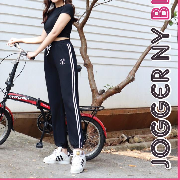 ♦ Jogger NY / Jogger New York / celana jogger wanita / Jogger Import ✱