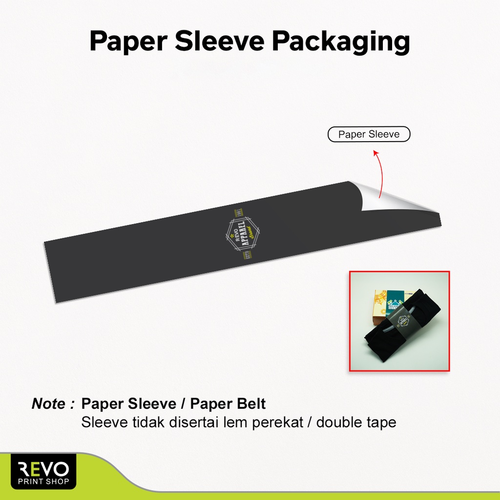 

Paper Sleeve Custom / Paper Belt Custom / Label Kemasan / Paper Sleeve