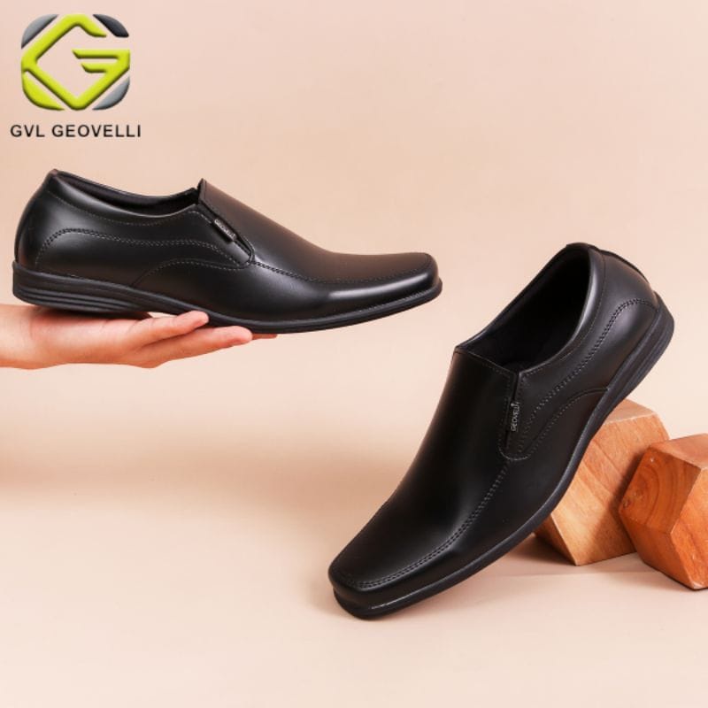 GVL GEOVELLI Sepatu Pria Pantofel Terbaru Sepatu Pantopel Pria Laki laki Formal Dinas Kantor Kerja