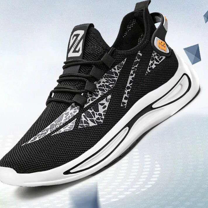 ♝ WAADOO Sport Shoes Pria Cheetah Sepatu Running Olahraga Hitam ➷