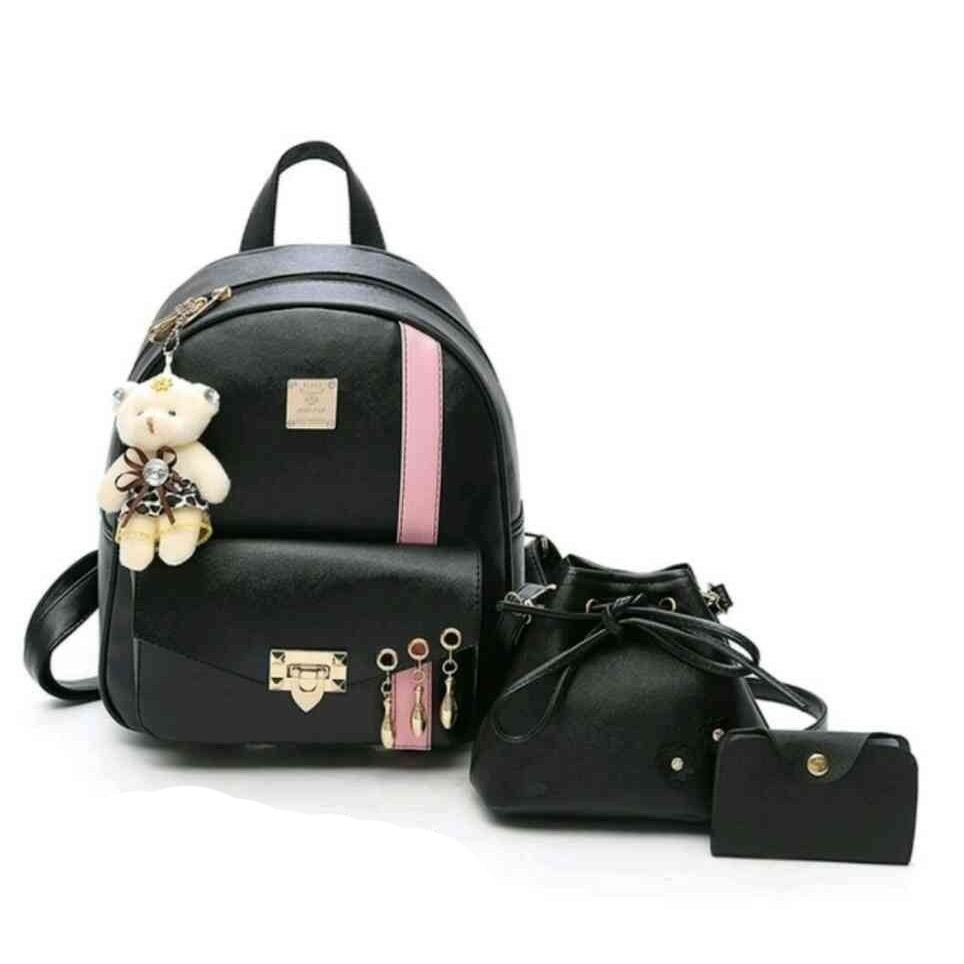 tas wanita cewek fashion unik keren LV Cupcake Minang murah,Paket 3in1