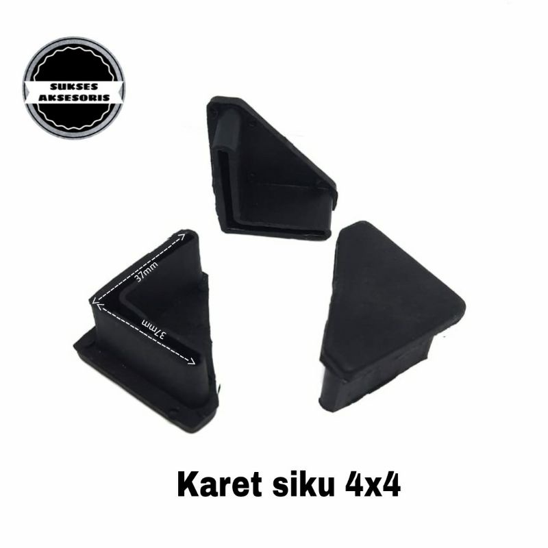 Karet Siku 4x4 Kaki Rak Besi Siku