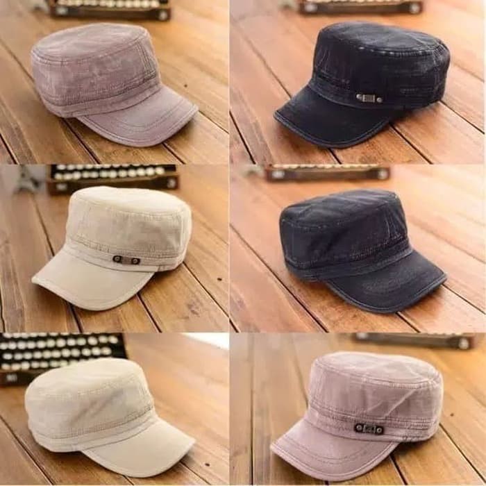 Topi Beret Newsboy Wanita Pria Gaya Retro Korea Klasik Original M KV286 Outdoor(KomandoPriaDan,Bas