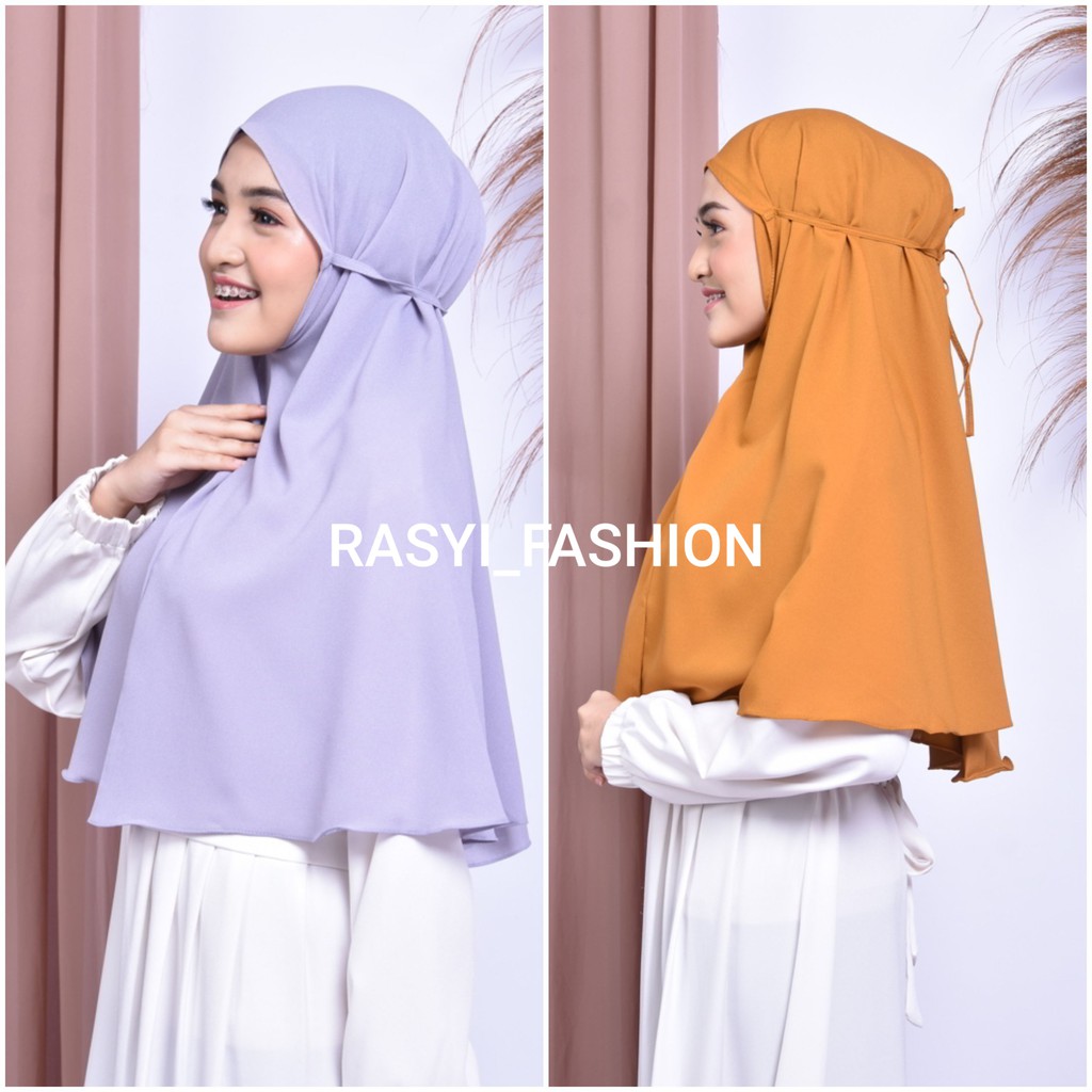 Jilbab Bergo Maryam Hijab Instant Bahan Diamond Crepe Premium Kerudung Murah