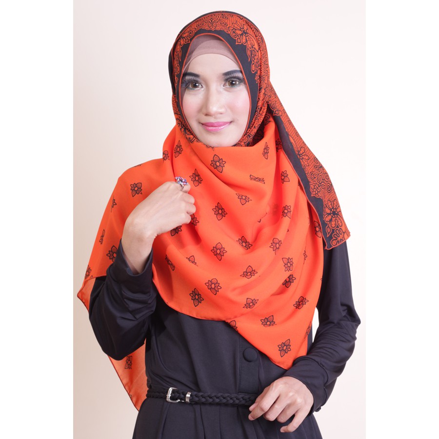 JILBAB KERUDUNG  Shafeeya Pashmina Motif Shafeeya Pashmina Velia
