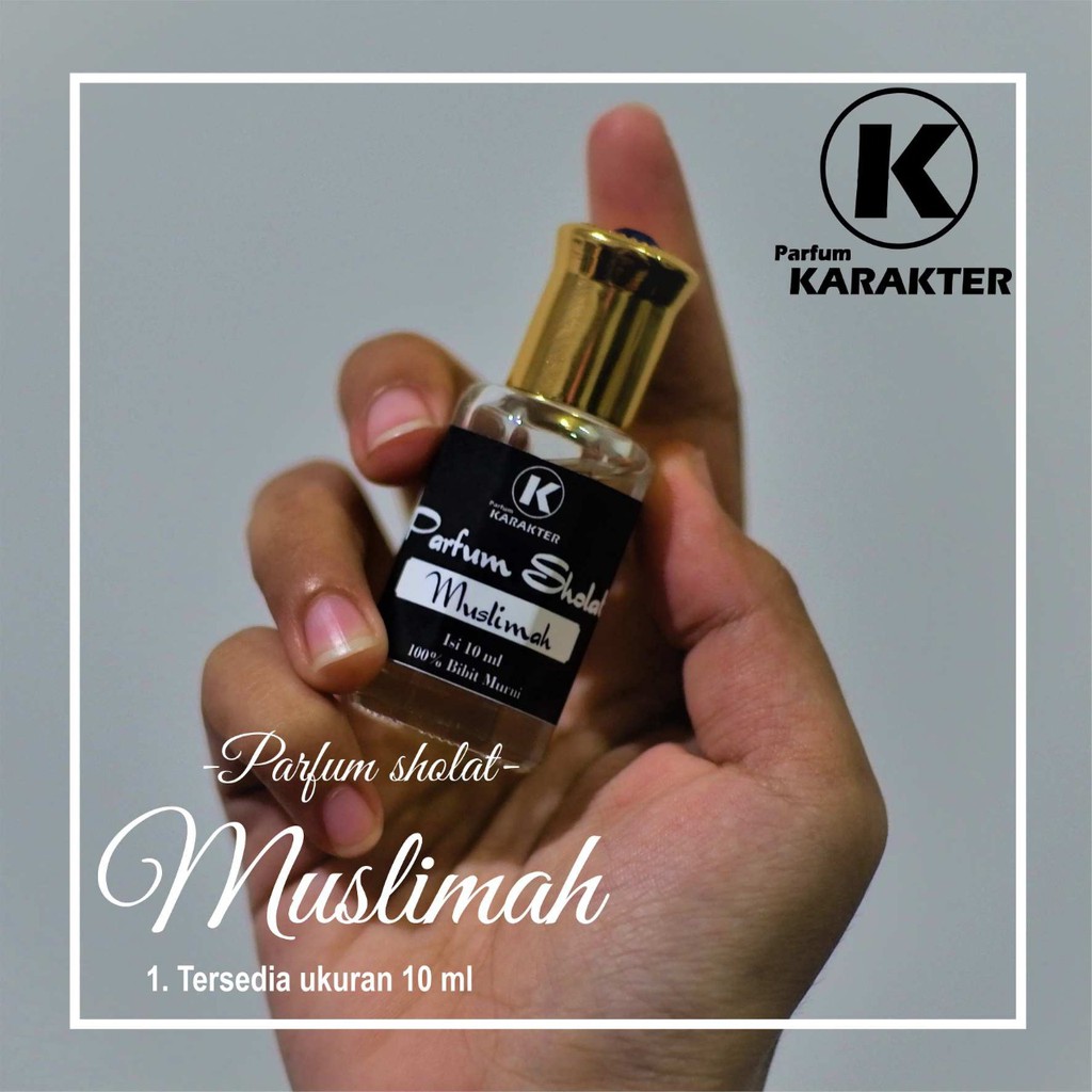 Parfum Sholat Muslimah | Komposisi Murni Bibit Parfum Non Alkohol | Kemasan 10ml | Bisa Cod | Terlaris