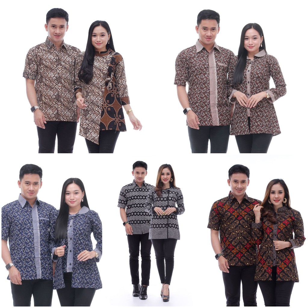 Maura Couple Batik seragam Batik couple atasan batik wanita seragam kantor seragam hajatan